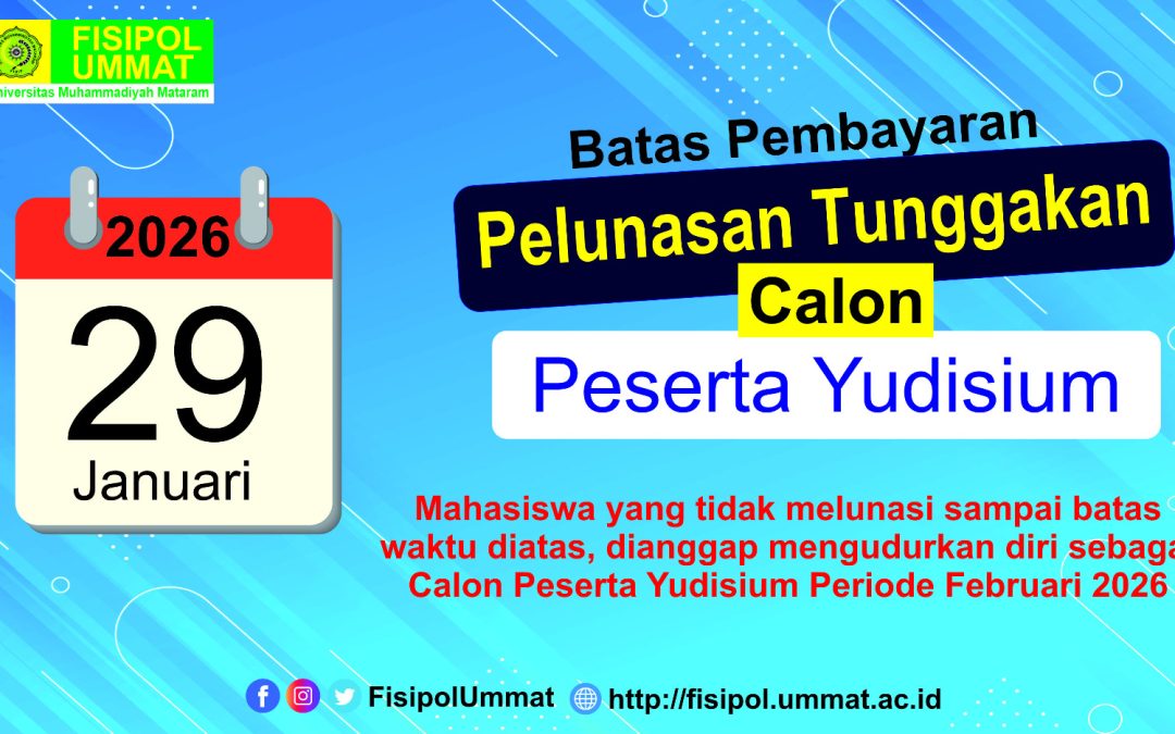 Batas akhir pelunasan seluruh tunggakan pembayaran adalah tanggal 29 Januari 2026.